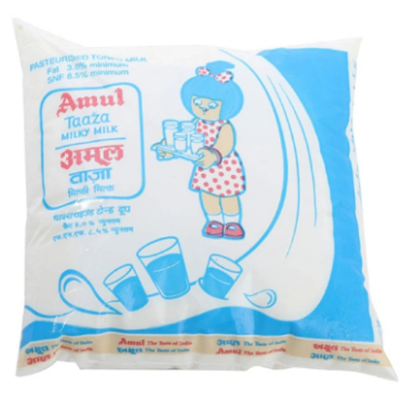 AMUL TAAZA TONED MILK - 500ML